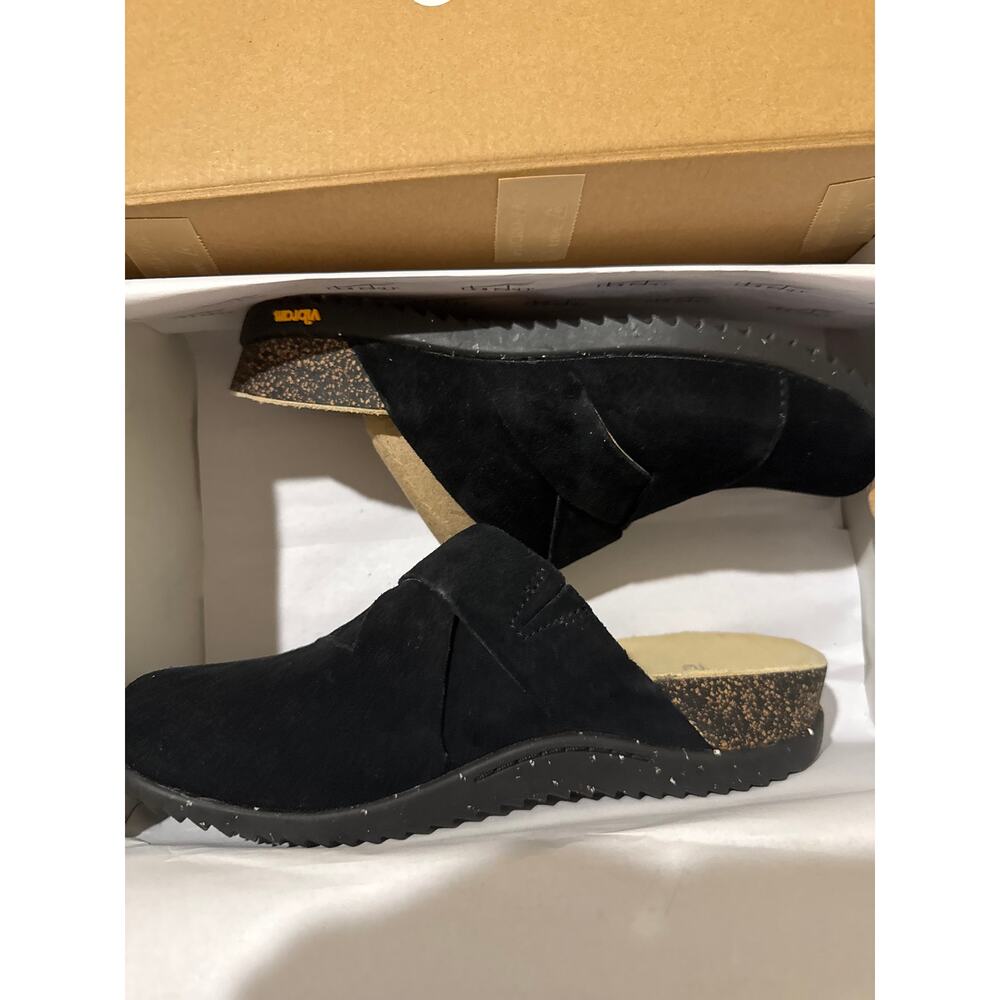 Dansko Daniella Black Suede clogs size 36 (5) new - Picture 8 of 9